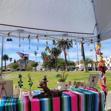 You will find me most Saturday's at the Artist Mercado in the plaza here in beautiful Ajo, Az.