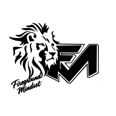 Black and white lion logo with 'Fireground Mindset' text.