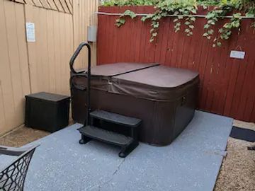 Private Patio with Hot Tub