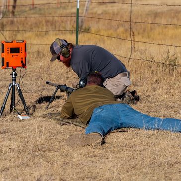 Jeff and Evan (your instructors) shooting out to 1.56 miles. Firearms training