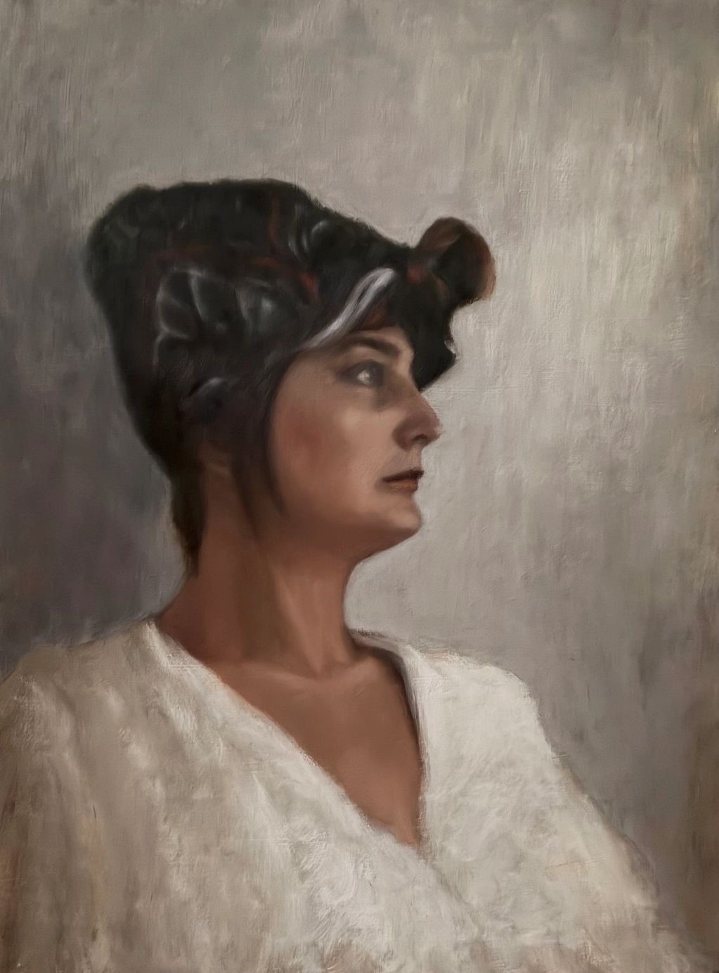 cate tinsley portrait painting woman with headscarf