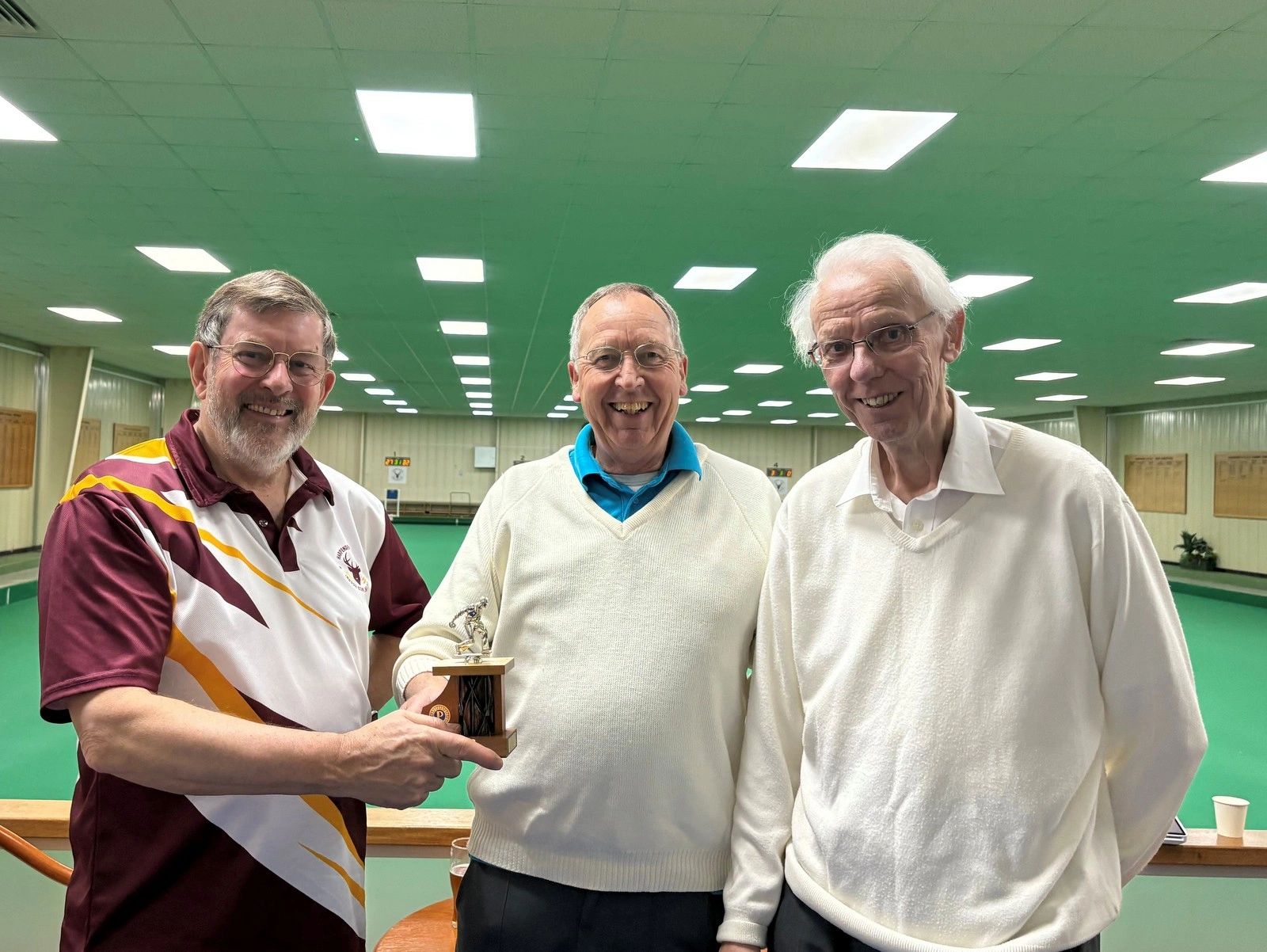 Bowls Competition Winners 2026 holding trophy