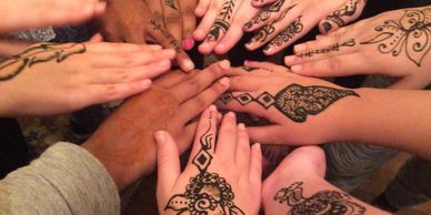 hands with henna