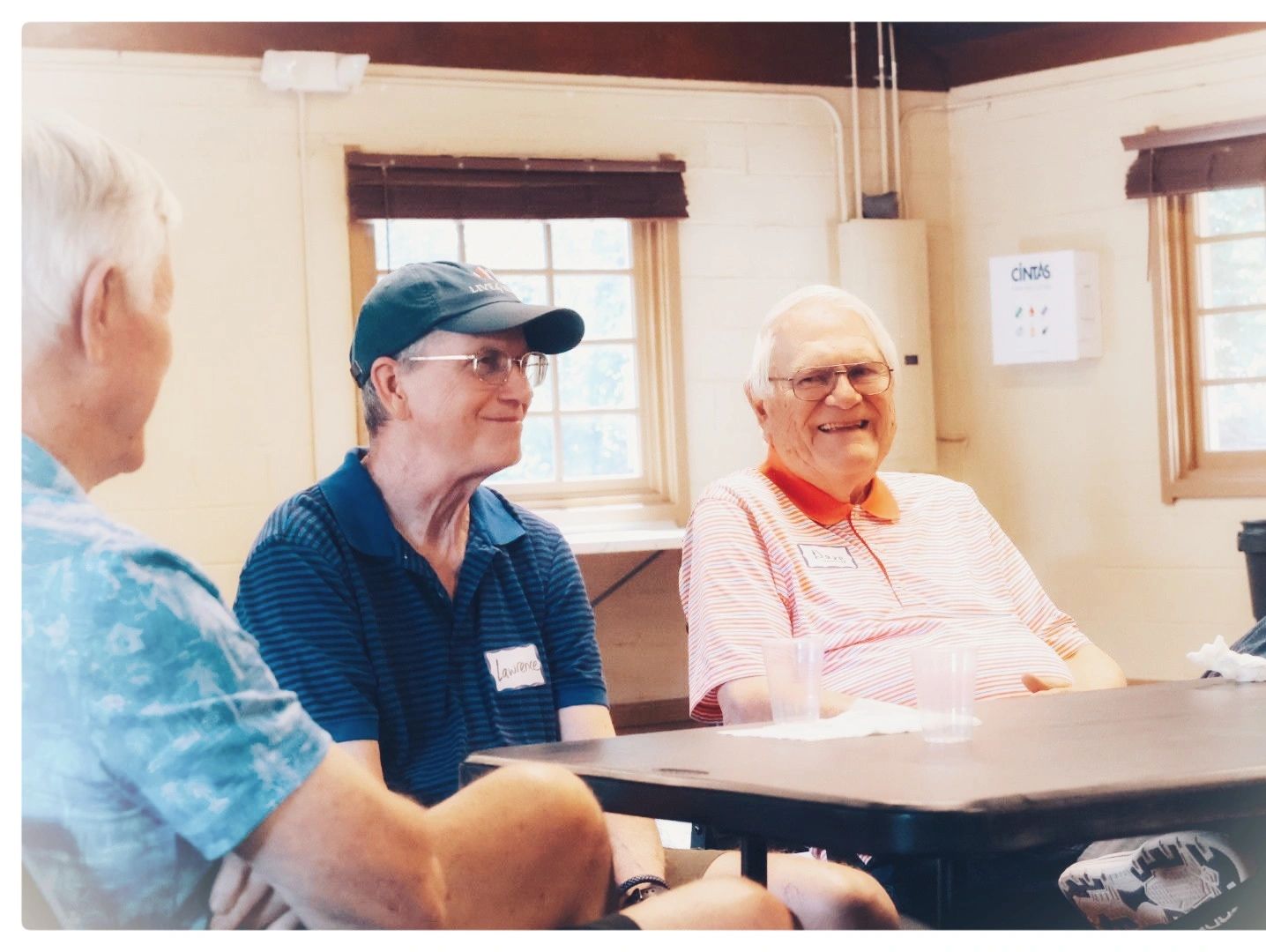 Participants sitting around a table