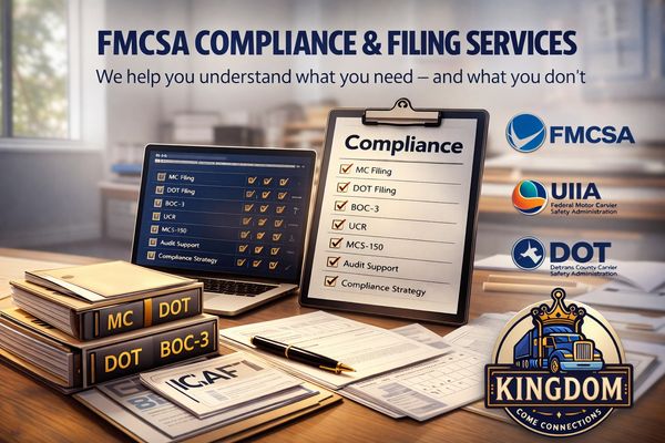 FMCSA Compliance & Filing Services Audits MCS150 USDOT MC Setup & more 