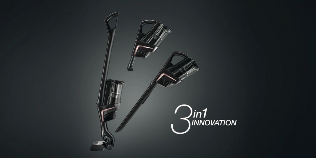 Miele Triflex vacuum, and its three configurations to fit your use. 
