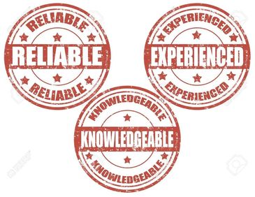reliable, knowledgeable, experienced