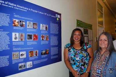 SMCM student Victoria Danner (left) with her internship mentor, Dr. JoAllyn Archambault