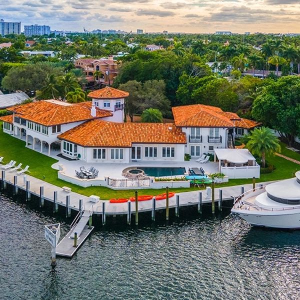 Waterfront home in south florida