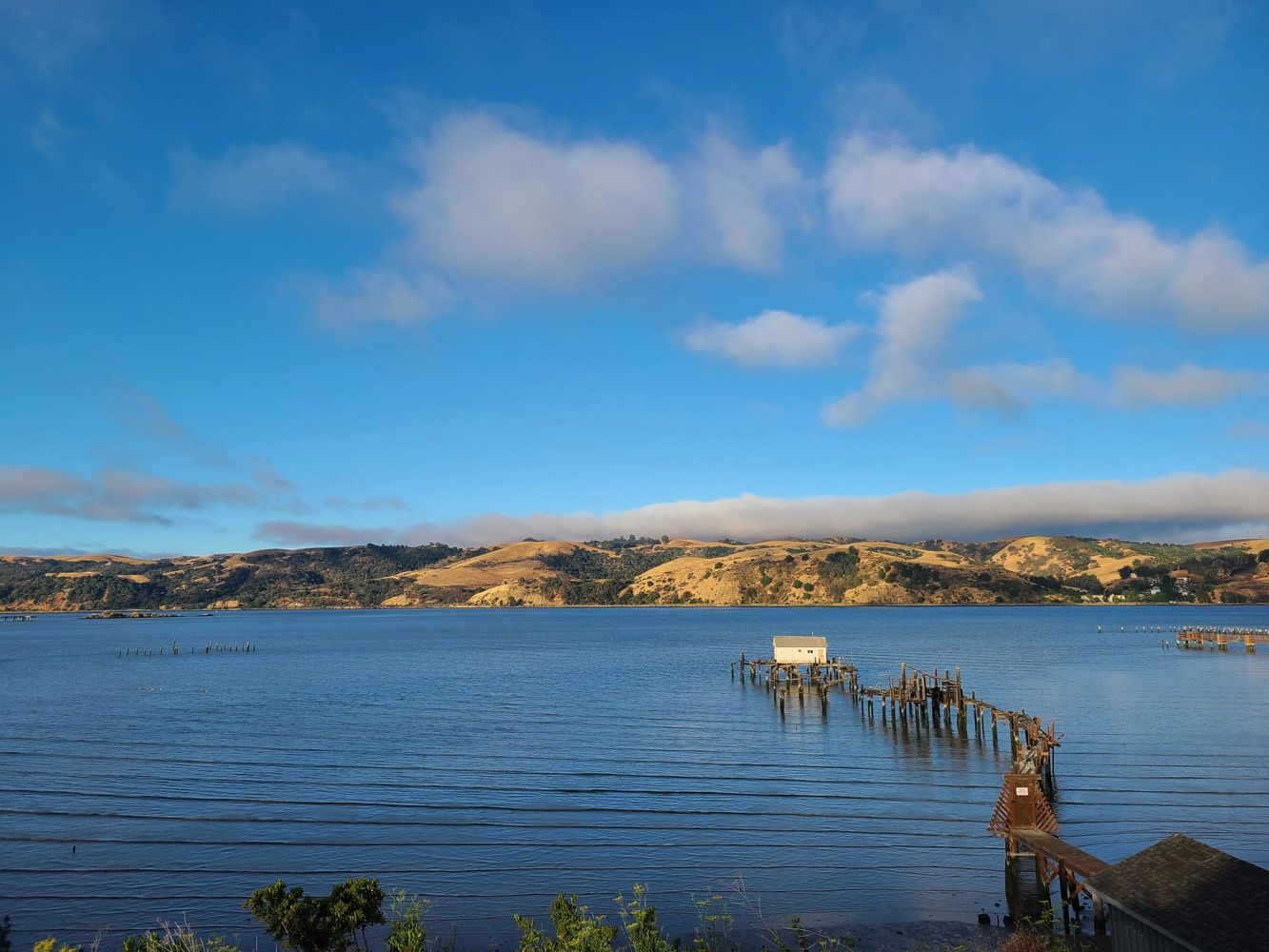 View of the water from Benicia, CA