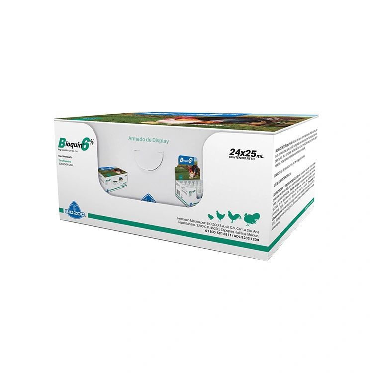 BIOQUIN ORAL 6% CAJA CON 24 PIEZAS DE 25 ML