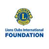 Logo of Lions Clubs International Foundation with a lion emblem and blue text.