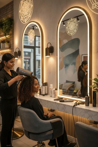 Shanze Beauty Parlour was redesigned to feel calm, inclusive, and magnetic from the street