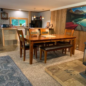 Kitchen and dining area