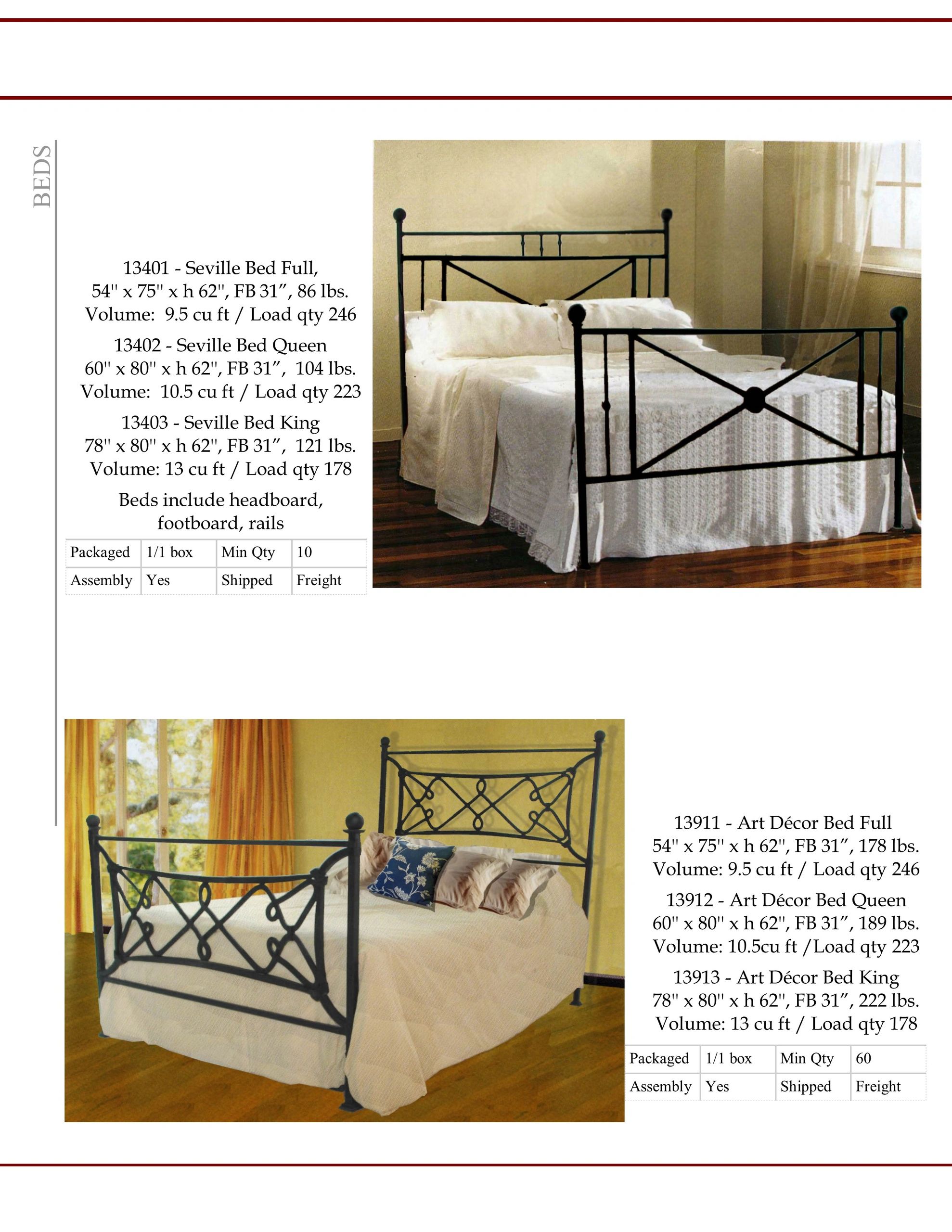 Wrought iron bed