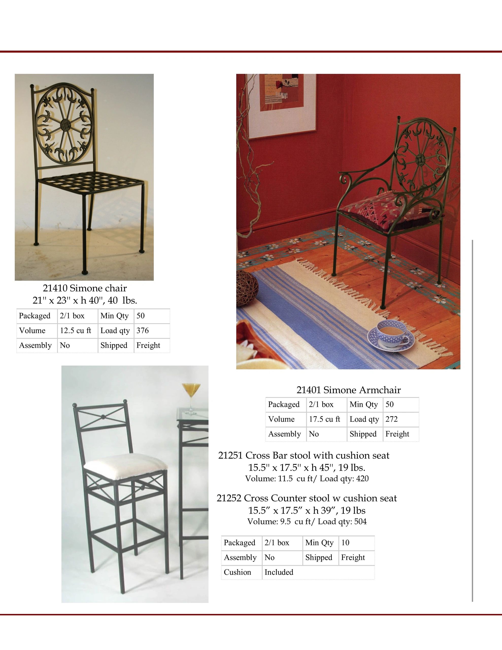 Wrought iron chair. Iron armchair. Iron bar stool