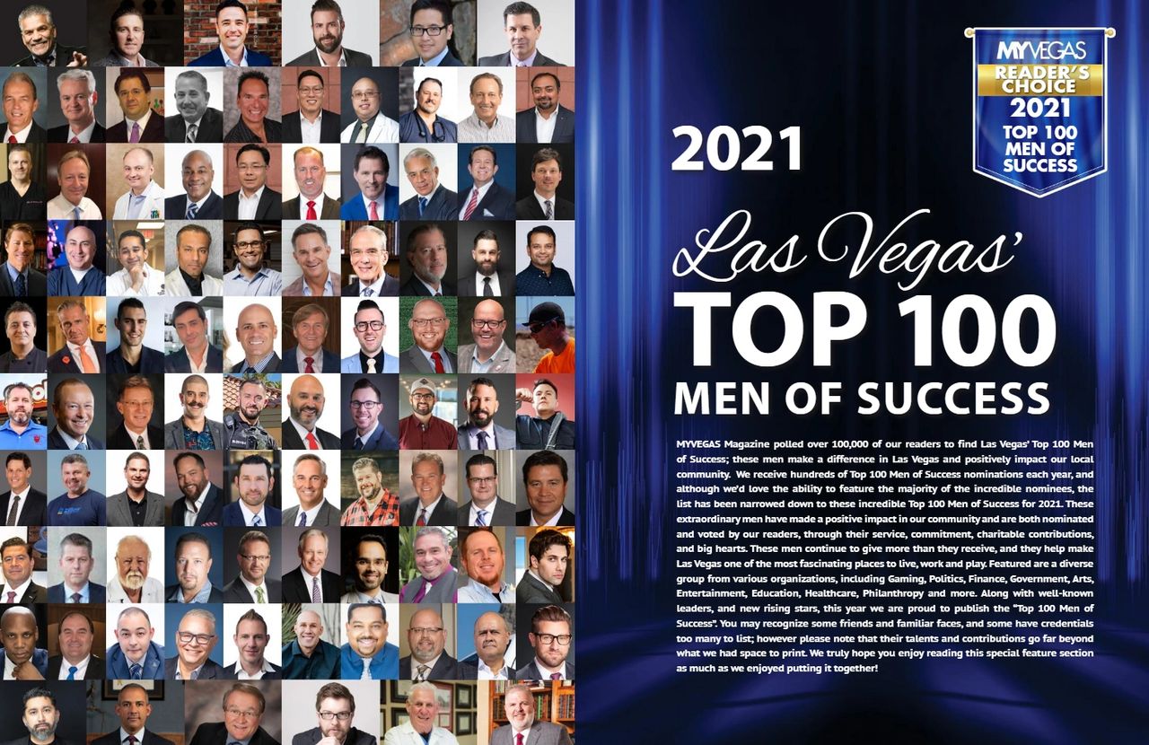 2021 Las Vegas' Top 100 Men of Success by MYVEGAS Magazine