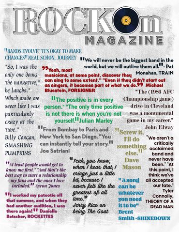 Rock On Magazine Issue 73 - Quotes