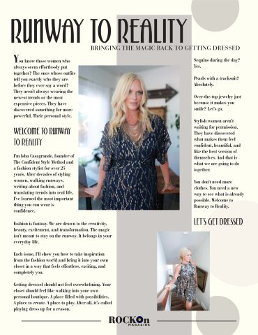 Fashion editorial on confident dressing and personal style.