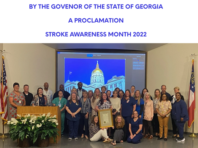 BY THE GOVENOR OF THE STATE OF GEORGIA

A PROCLAMATION

STROKE AWARENESS MONTH 2022