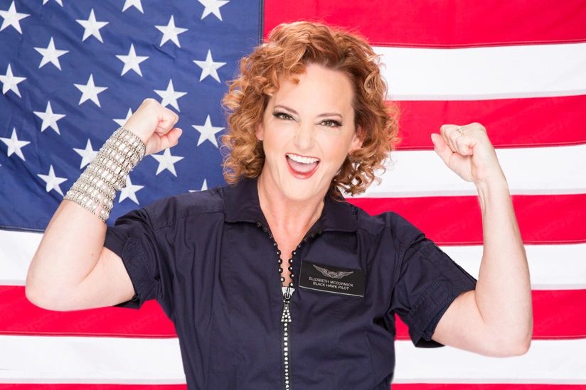 Elizabeth McCormick, a former US Army Black Hawk Helicopter Pilot