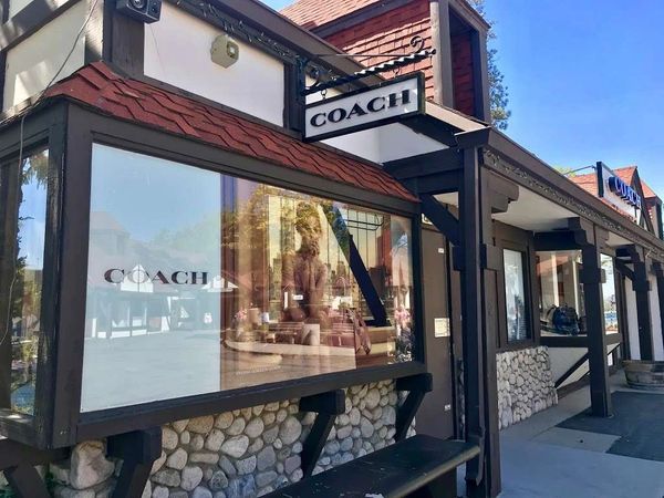 Coach store front window.