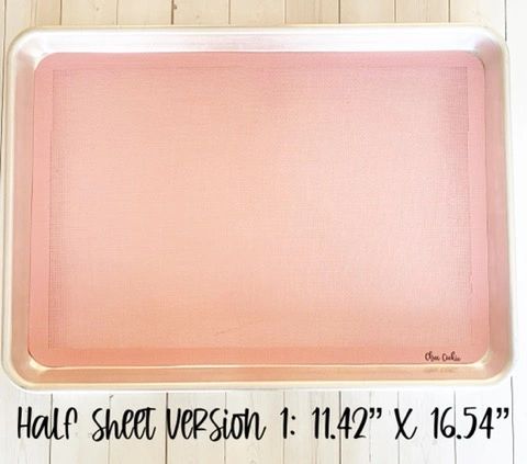 Pink Perforated Silicone Baking Mat - HALF SHEET