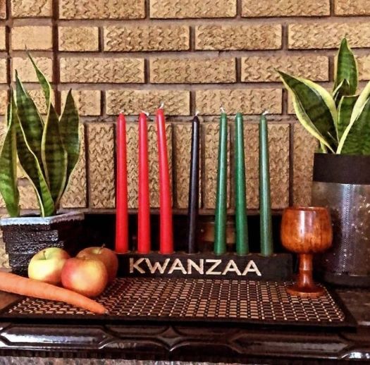 Kwanzaa Kinara Set - Engraved