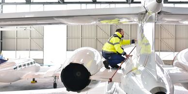 Aircraft full exterior or exterior wet wash