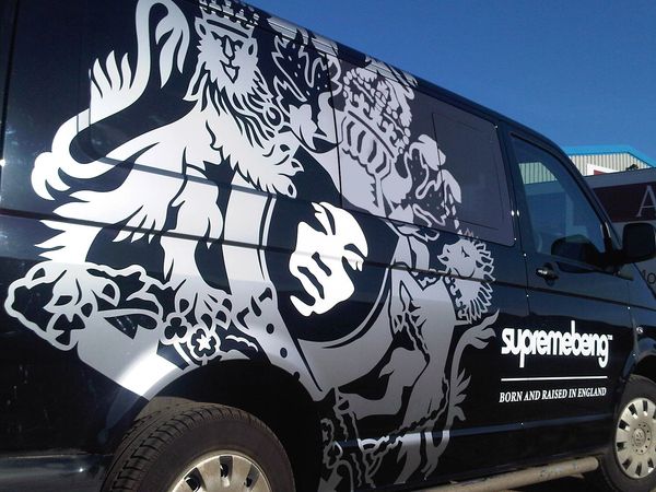 van car vehicle graphics advertisement