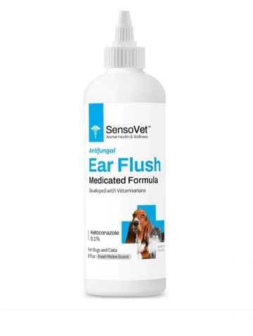 Medicated ear flush