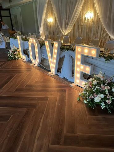 Luxury back drop wedding decor Champaign color with crystal
