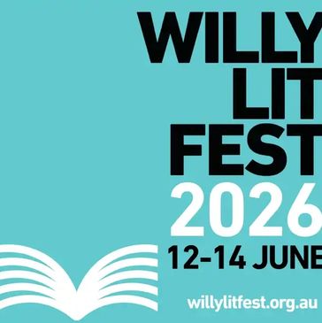 Willy Lit Fest 2026 poster with event dates and website.