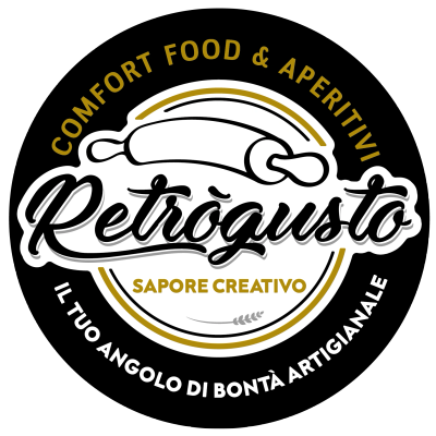 Logo for Retrògusto, a comfort food and aperitif brand.