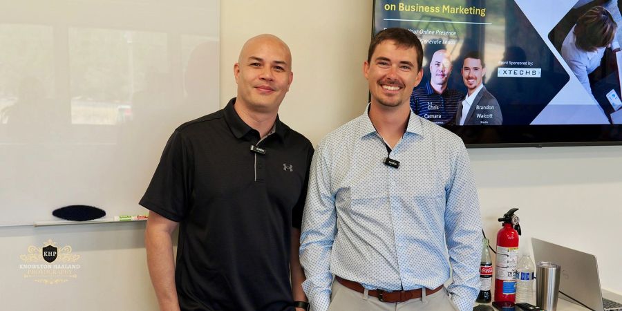 Chris and Brandon presenting The Secret Sauce live.