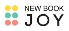 Logo for New Book Joy with colorful dots and bold text.