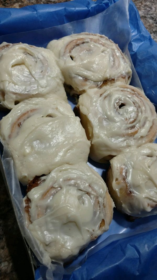 Cream Cheese Frosted Cinnamon Rolls