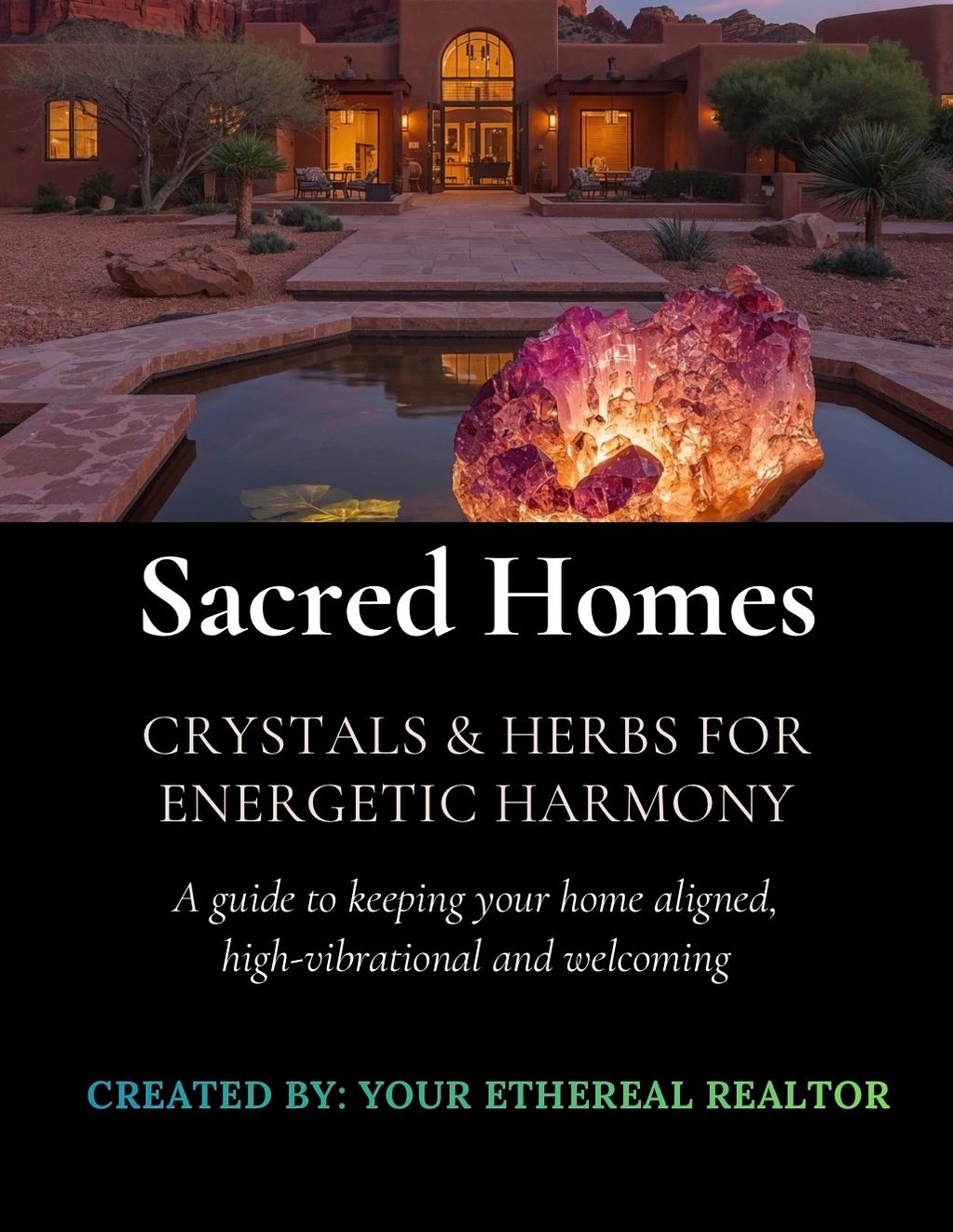 Sacred Homes guide for energetic harmony with crystals and herbs.