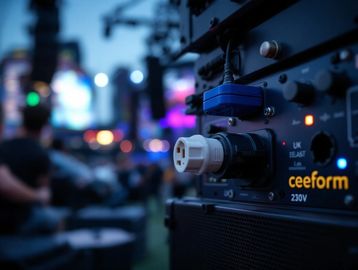 Professional power equipment installation for outdoor events