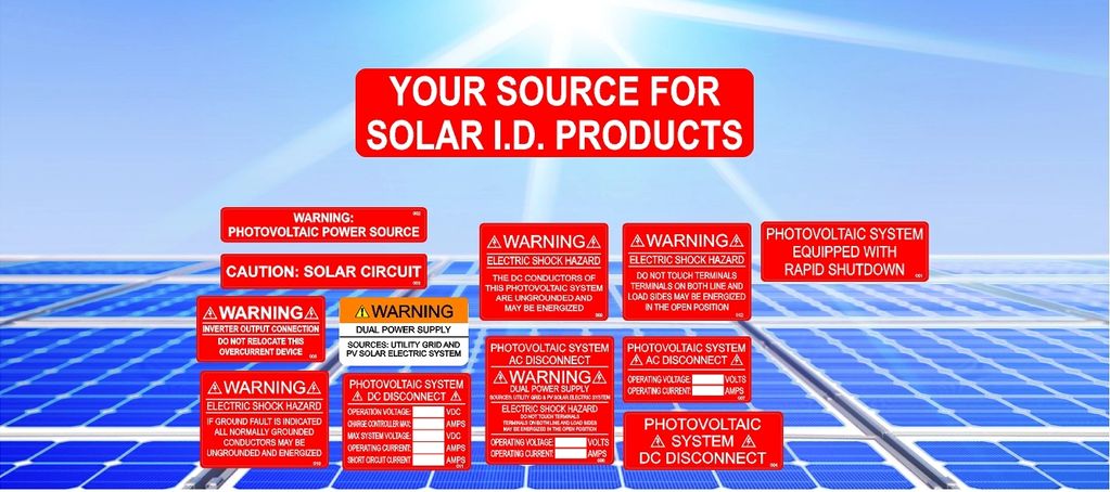 Pv Labels Solar Decals Pv Labels Clovis California