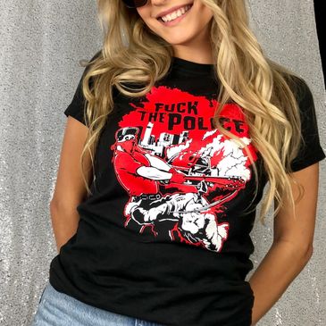 Women's, T-shirts, shirts, graphics, Fuck The Police