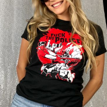 Women's, T-shirts, shirts, graphics, Fuck The Police