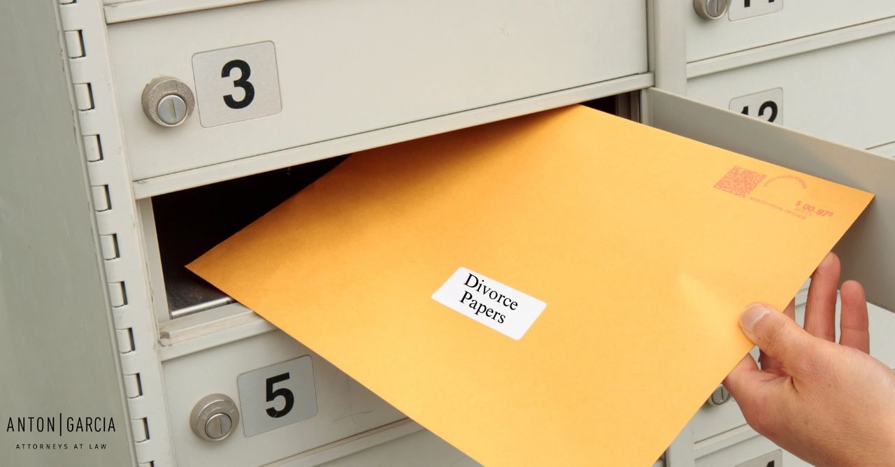 receiging divorce papers