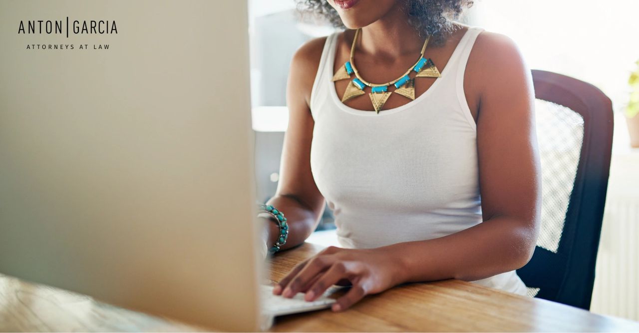 woman typing