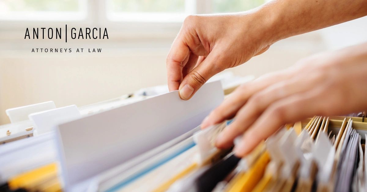 looking through documents