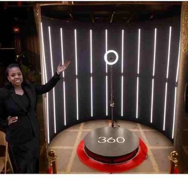 360 photo booth hire London enclosed experience
