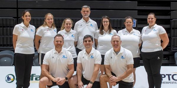 Stuart Brown Occupational Therapist, with a group of people he has helped 