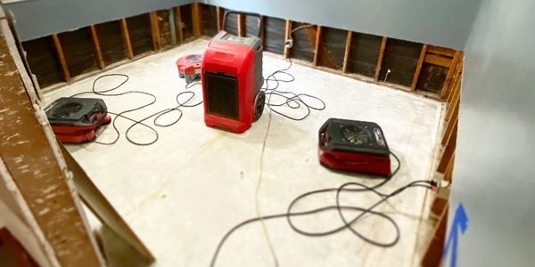 Water damage restoration equipment.