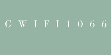 Text reading 'GWIFI1066' on a muted green background.