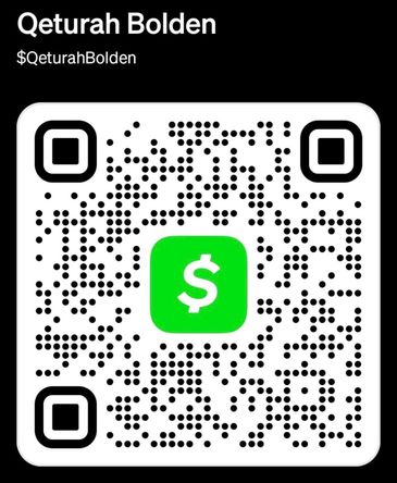 QR code for Qeturah Bolden's payment link on Cash App.